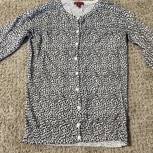 Cheetah print shirt, size small
